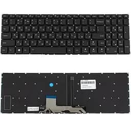 Клавіатура для ноутбука LENOVO (IdeaPad Flex 4-1570, 4-1580), рос, чорна, без фрейма, підсвітка клавіш