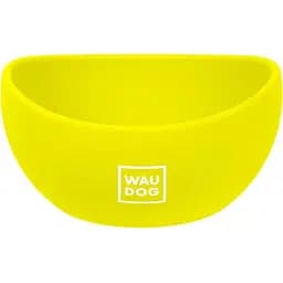 Миска для котів та малих порід собак Waudog Silicone, 250 мл, жовта