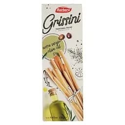 Хлібні палички Грисіні Barbero з оливковою олією 125 г
