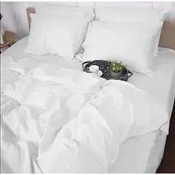 Простирадло MirSon Сатин 00-0000 Snow White 150х220 см (2200009415562)