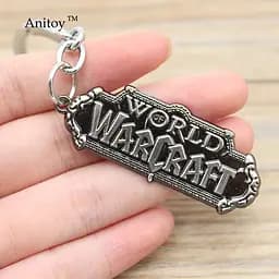 Брелок World of Warcraft Logo Варкрафт срібло.264 - мініатюра 2