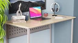 Компьютерный стол Ferrum-decor Майк 75x100x70 серый ДСП Дуб Сонома 16мм (FRD-101798)