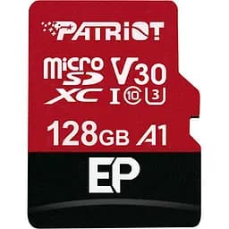 Карта памяти Patriot 128GB microSDXC EP A1 + SD-adapter (PEF128GEP31MCX)