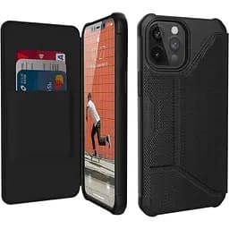Оригинальный противоударный чехол книжка UAG Metropolis FIBR для iPhone 12 Pro Max (6.7") Black 112366113940