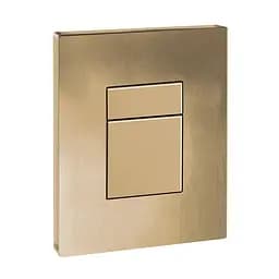 Панель змиву пластикова Koer KT-0607-12 157x198x3mm, кнопка квадратна матове золото KR5715, Золотий