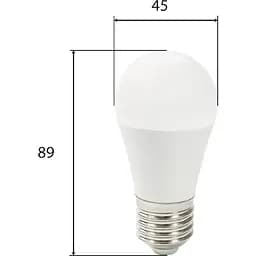 Лампа світлодіодна G45 8 Вт E27 4000K 640 Лм ~ 175-265 V (51-314-008) - мініатюра 2