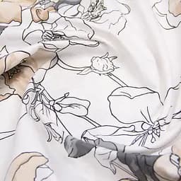 Комплект постільної білизни Cosas Exotic flowers CS2 Сімейний бежевий (FlowersBeigeWhite_Magnolia12_160x2) - мініатюра 10