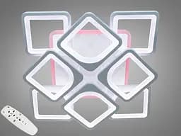 Качественная потолочная LED люстра в детскую комнату с пультом, белые люстры.