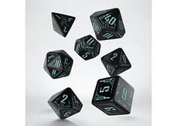 Набір кубиків Galactic Black & blue Dice Set , 7 шт. (SGAL67) - мініатюра 2