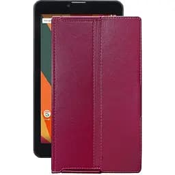 Чохол StatusCASE з екошкіри для планшету Bravis NB754 Бордовий