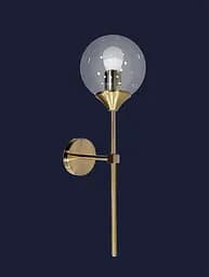 Бра настінне Levistella 752LW9521-1 GD+CL, E27, 60W, золото, прозоре скло, сучасний стиль - мініатюра 2