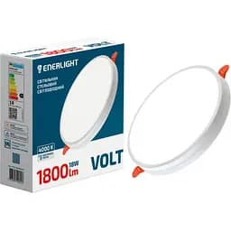 Cвітильник стельовий світлодіодний Enerlight Volt 18Вт 4000К (VOLT18SMD100N)