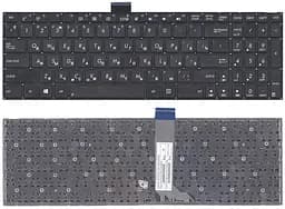 Клавіатура для ноутбука Asus (X502) Black, (No Frame), RU (горизонтальний ентер) - мініатюра 3