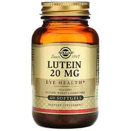 Лютеин Solgar 20 мг 60 капсул