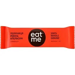 Батончик EatMe полуниця, ревінь, апельсин 40 г