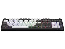 Клавіатура ігрова механічна HATOR HTK-4100-UA Wireless Skyfall 100 PRO Black-White Aurum Vanila Silent switches - мініатюра 2