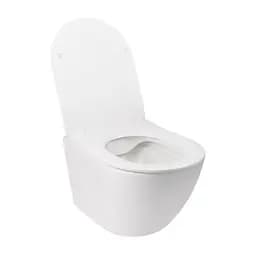 Набір Q-tap інсталяція 3 в 1 Nest QT0133M425 з панеллю змиву квадратною QT0111M06028CRM + унітаз з сидінням Jay QT07335176W - мініатюра 3
