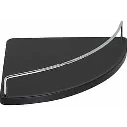 Полочка угловая в ванную комнату Platinum 364В Черный