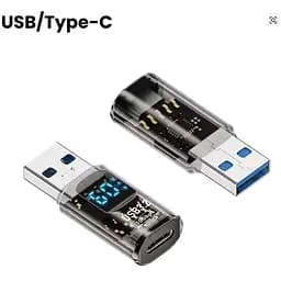 Переходник USB 3.2 AM to USB-C F 10Gbps QC 36W PD60W with display XoKo (AC-230TCU)