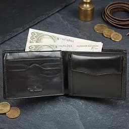 Чоловіче портмоне Tony Perotti Italico з натуральної шкіри 533 (90435) Чорне - мініатюра 6