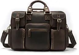 Чоловіча шкіряна сумка Vintage 43х31х13 см sum0012318
