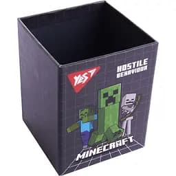 Стакан для письмового приладдя Yes Minecraft  картон сірий (708332) - мініатюра 2