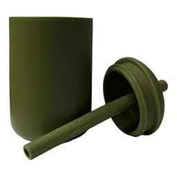 Поїльник-непроливайка oldbro 175 мл із трубочкою Olive - мініатюра 2