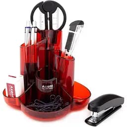 Набір канцелярський приладів Axent Cascade настільний червоний (2105-06-A)