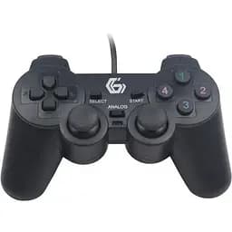 Геймпад Gembird JPD-UB-01 черный USB для ПК 10 кнопок