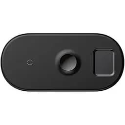 Бездротовий зарядний пристрій Baseus Smart 3 в 1 (Phone + Watch + Pods) 18W WX3IN1-B01 Black - мініатюра 4