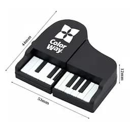 USB флеш накопичувач ColorWay Piano 64 GB 3.0 Black (CW-USBPO64) - мініатюра 8