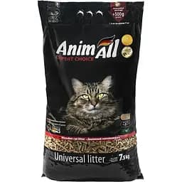 Уцінка. Деревний наповнювач для котячого туалету AnimAll 7.5 кг (111293) 