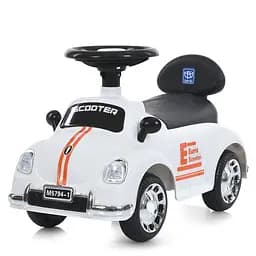 Дитяча каталка-толокар M 5794-1 білий, без батьківської ручки