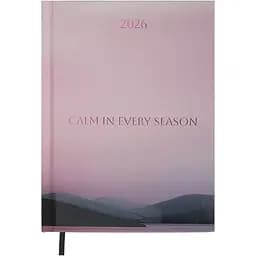 Ежедневник датированный Buromax Miracle 2026 полиграфический A5 розовый (BM.2179-10)