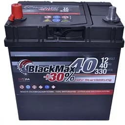 Акумулятор BlackMax 6СТ-40Ah 330A Asia (+/-) ТК B4019 187х127х225 мм