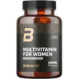 Вітаміни та мінерали BiotechUSA Multivitamin for Women from organic sources 60 пігулок