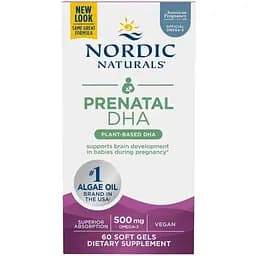 Жирні кислоти Nordic Naturals Prenatal DHA Vegan 60 капсул