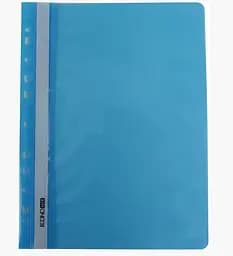 Папка-швидкозшивач E31510-11 Economix з прозорим верхом А4 з перфорацією глянець, блакитний (4044572315311)