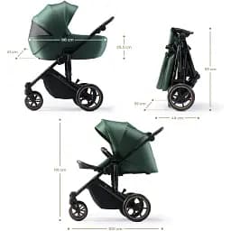 Універсальна коляска 2 в 1 Kinderkraft Prime 2 Dark Green (KSPRIM02GRE2000) - мініатюра 6
