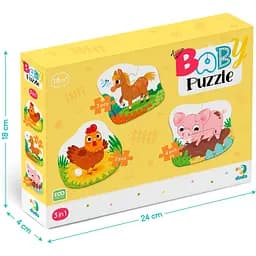 Пазл DoDo 3 в 1 День на фермі, 9 елементів (300394) - мініатюра 5