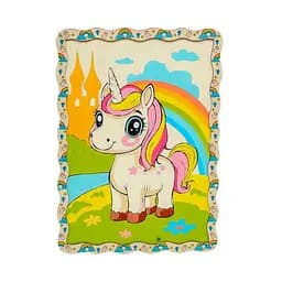 Дитячий набір для розпису по дереву "Милий Єдиноріг" PuzzleOK Puz-22950 формат А3