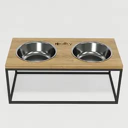 Hollky Base XL20 — миски на підставці для великих собак (2 × 1,8 л) - мініатюра 4