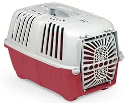 Переноска для тварин 48x31.5x33 см MPS PRATIKO 1 RED (двері пластик)