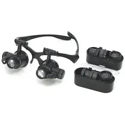 Биноочки NO.9892G с LED подсветкой (4 пары линз d=20mm, 10х/15х/20х/25х)