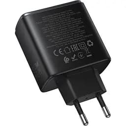 Мережевий зарядний пристрій Hoco C160A Upgrade PD65W Black (6942007672009) [163534] - мініатюра 5
