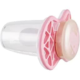 Пустушка Nuvita 7065 Air55 Cool симетрична 0m+ серце світиться у темряві кольору кашемірова роза NV7065GCR