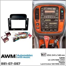 Перехідна рамка Toyota Land Cruiser 100, Lexus LX 470 AWM 881-07-087 - мініатюра 8