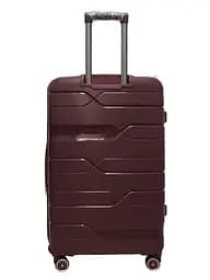 Валіза велика L поліпропілен Milano bag 0306 76×49×31см 82л Бордовий