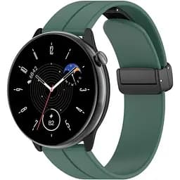 Ремінець DK CDK для Garmin Venu Sq / Sq Music 20mm Silicone Sport Magnetic (016443) (dark green) - мініатюра 2
