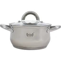 Кастрюля Krauff Steil со стеклянной крышкой 16 см 1.7 л (26-238-073)